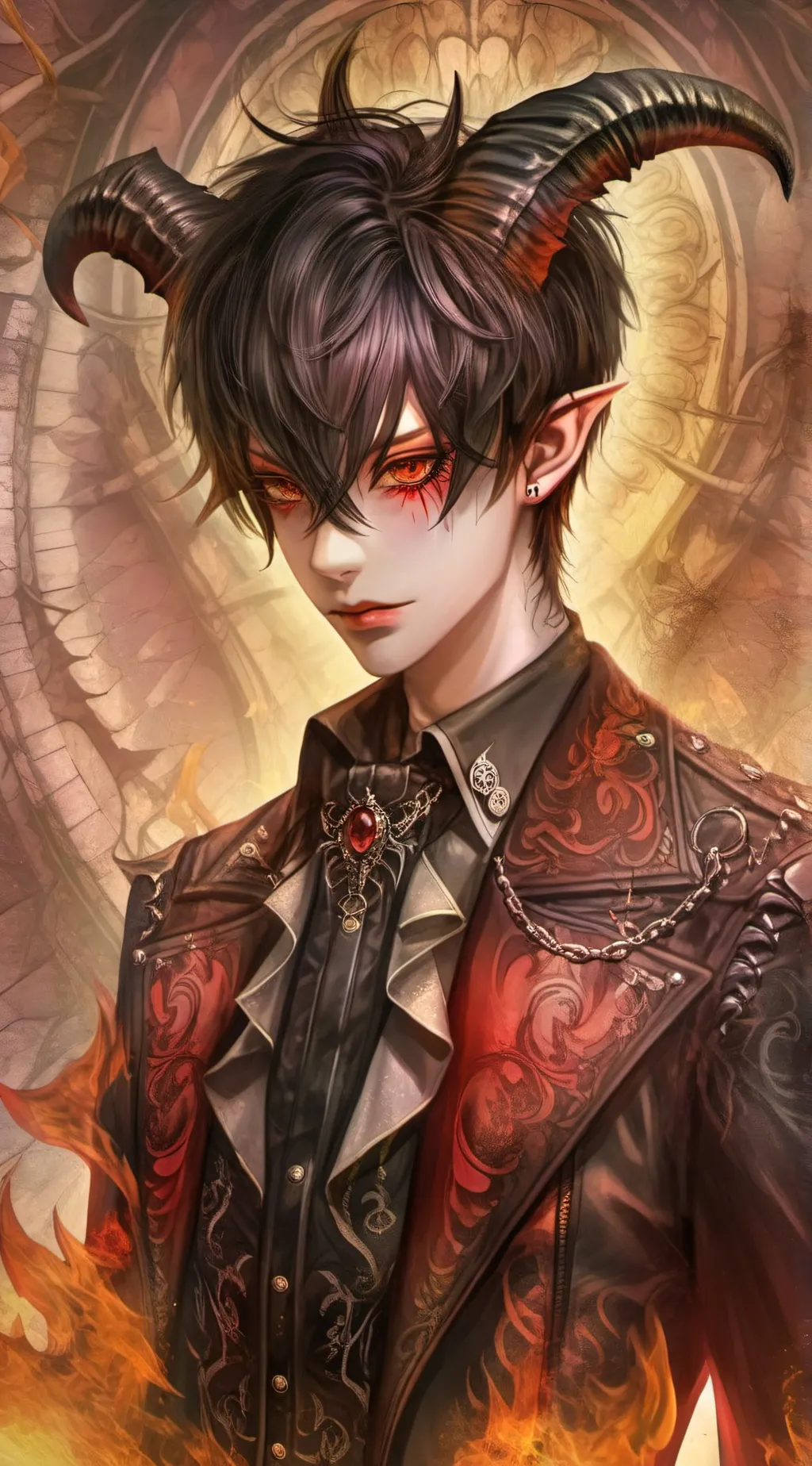 ai character: ash background