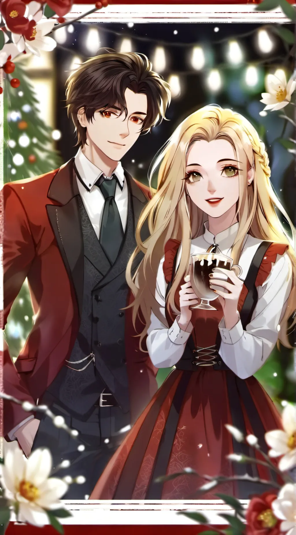 ai character: Nathan and Evelyn  background