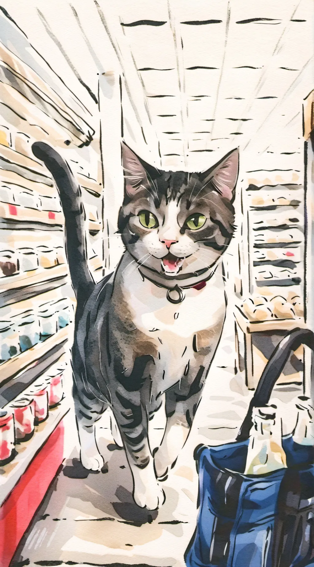 ai character: cat background