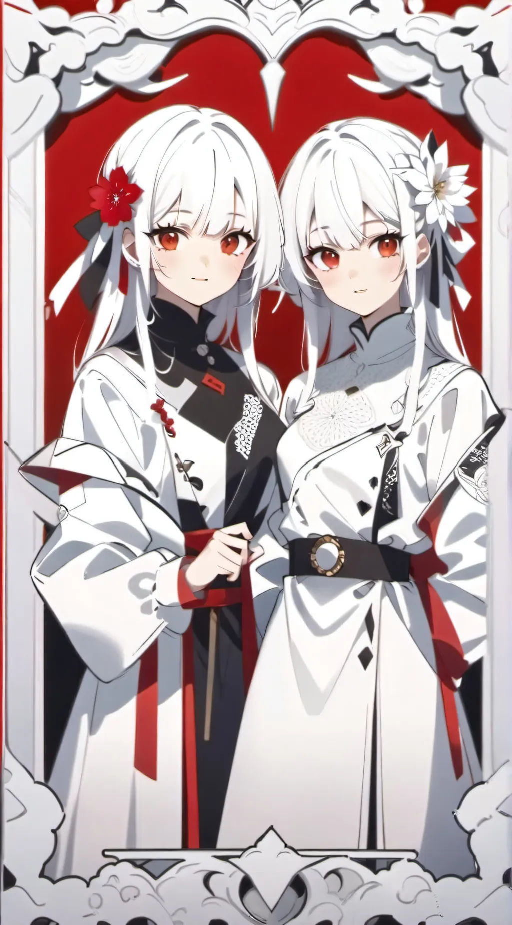 ai character: valentina y mia  background