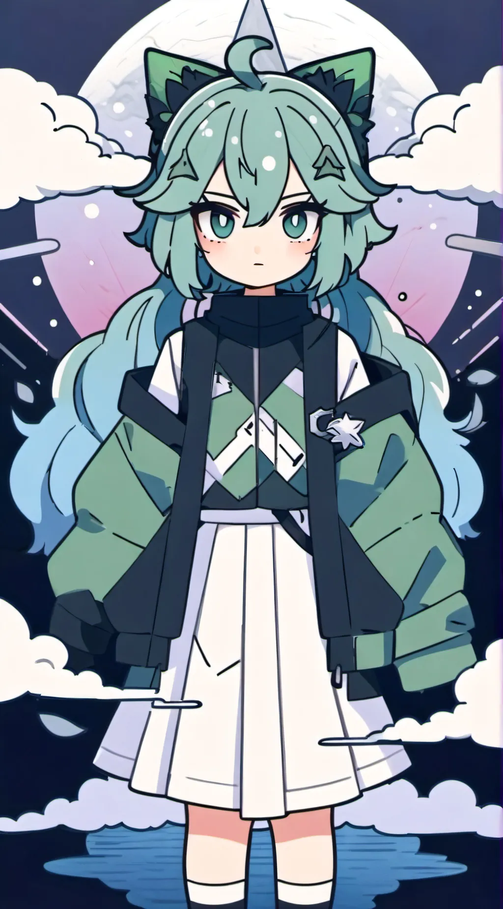 ai character: Choux background