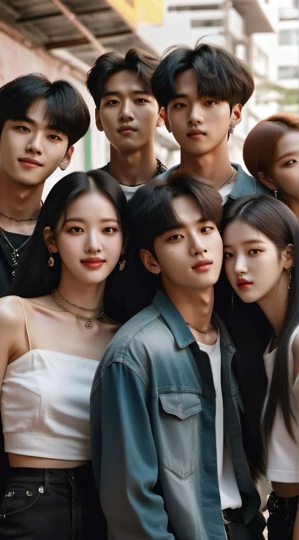 ai character: Stray Kids X BP background