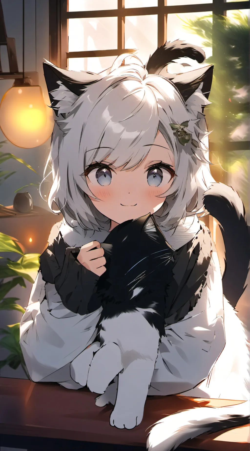 ai character: Black & White Whis background