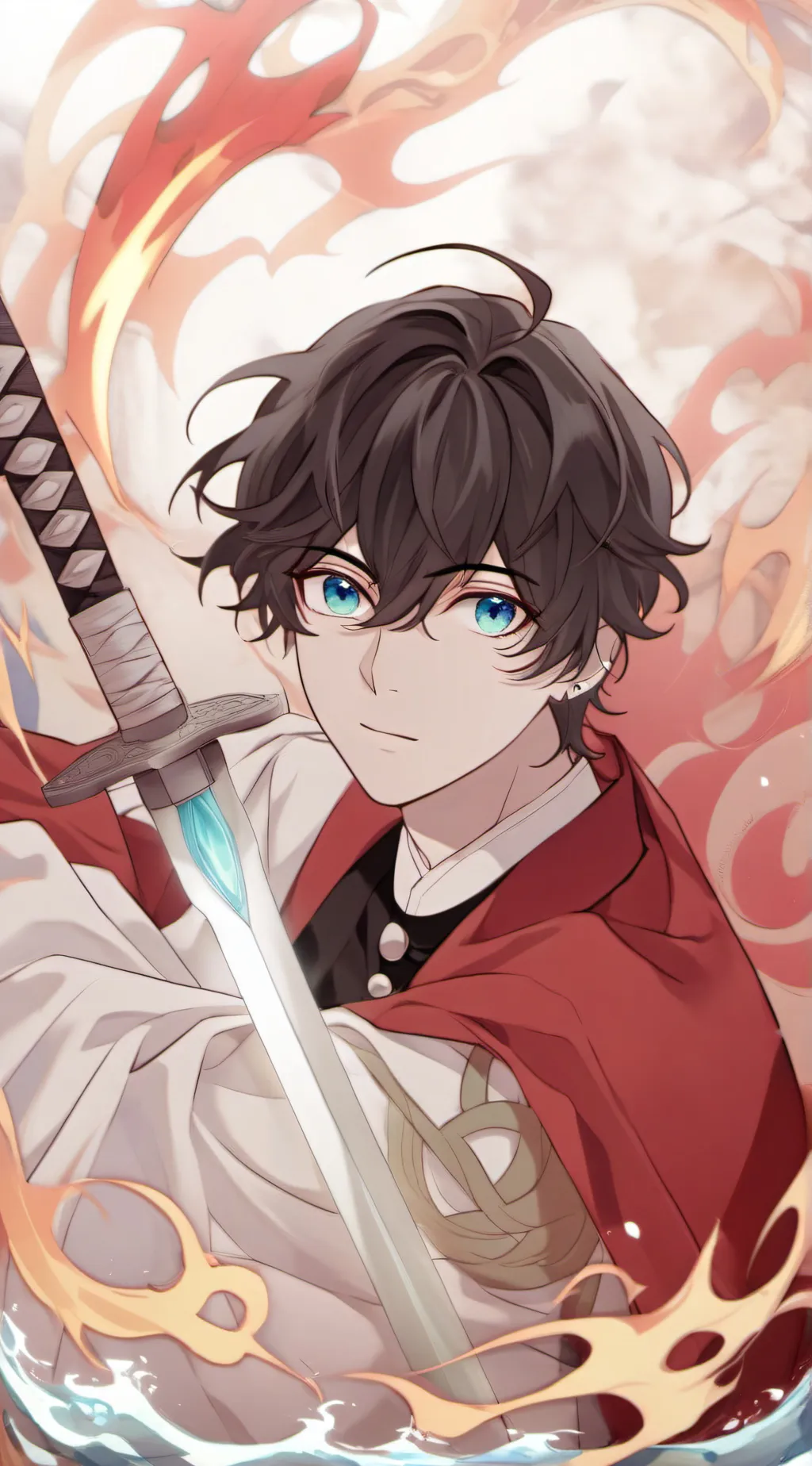 ai character: Demon slayer  background