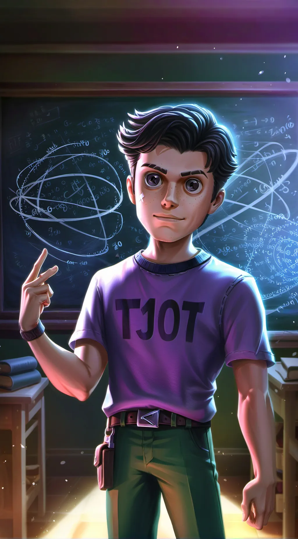 ai character: Ugly Nerd Rival background