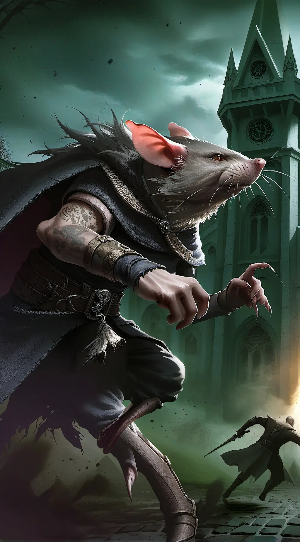 ai character: Rat chase background