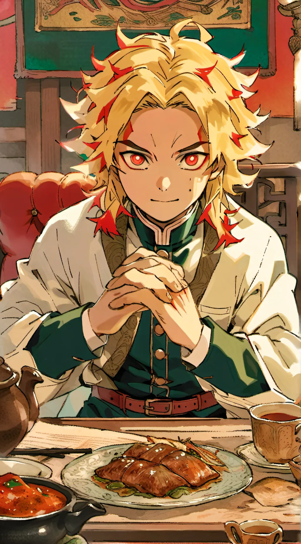 ai character: Rengoku background