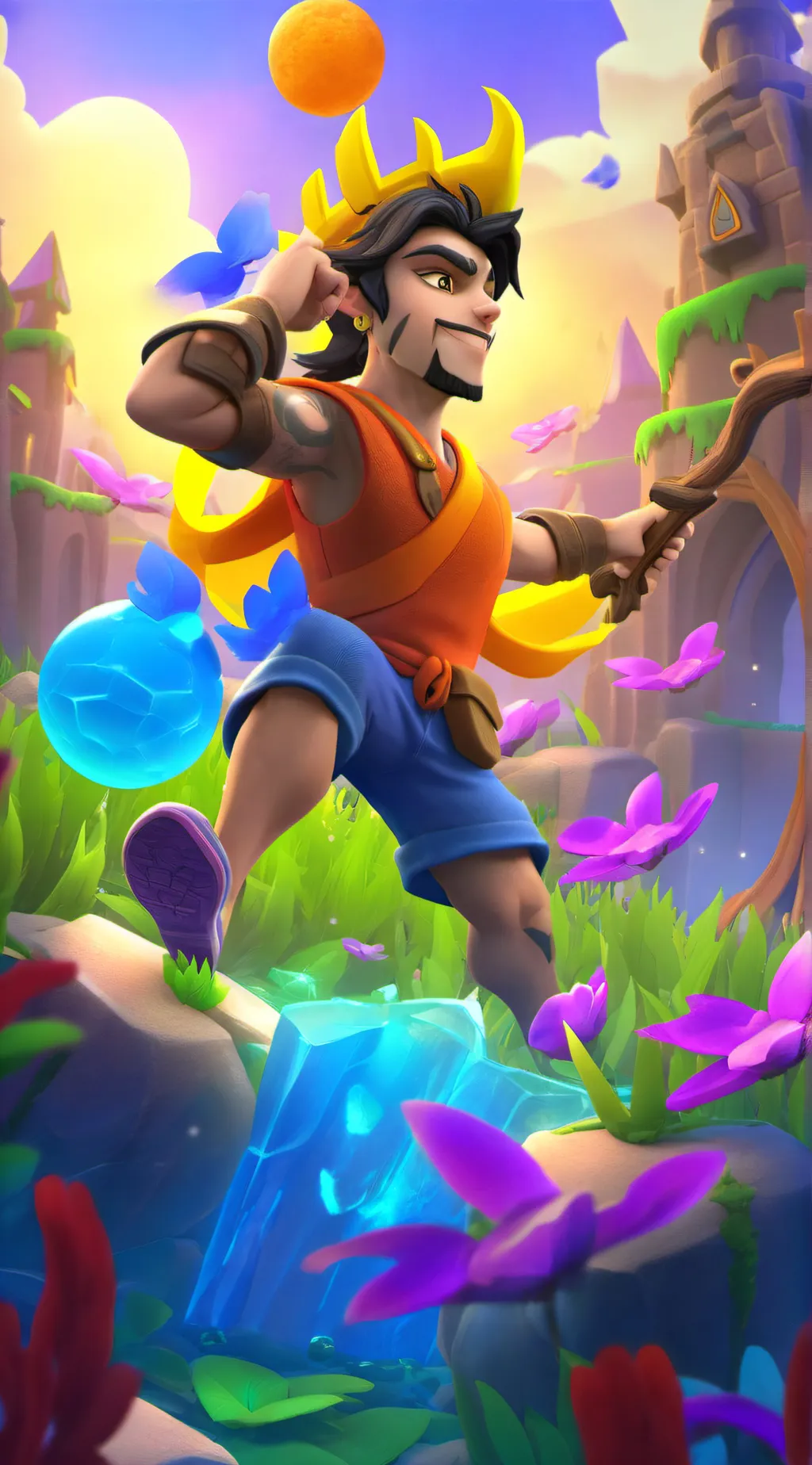 ai character: Hh Radioapple background