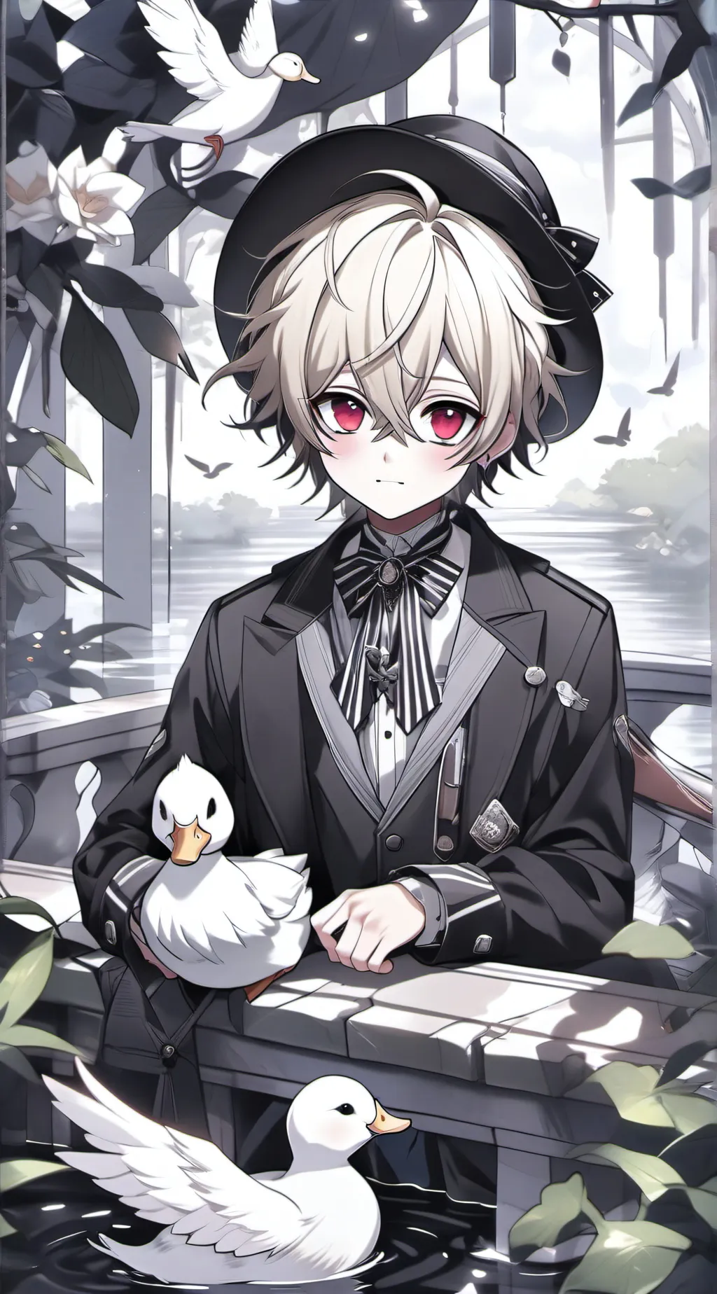 ai character: Rikita 🦆 background