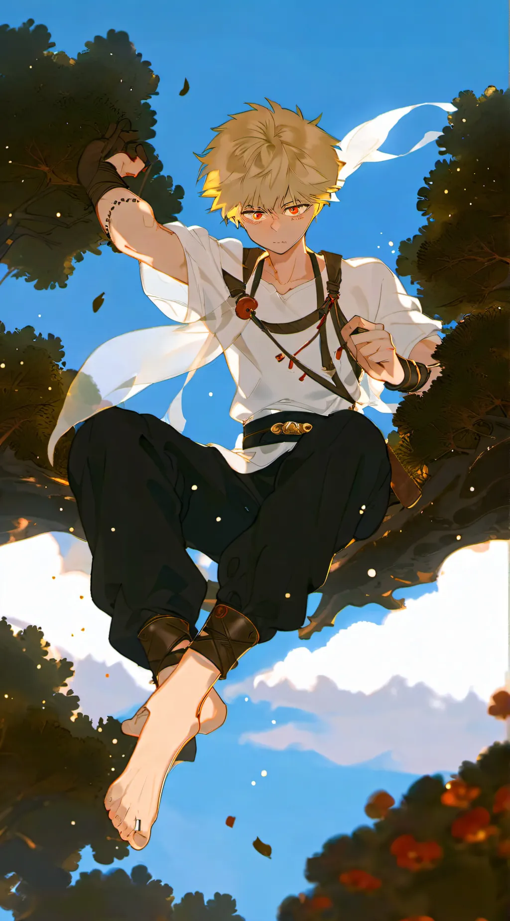 ai character: bakugo background