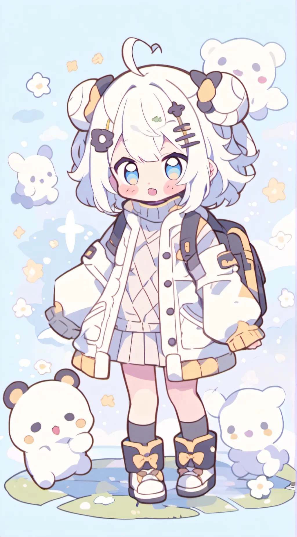 ai character: Crazy gf background