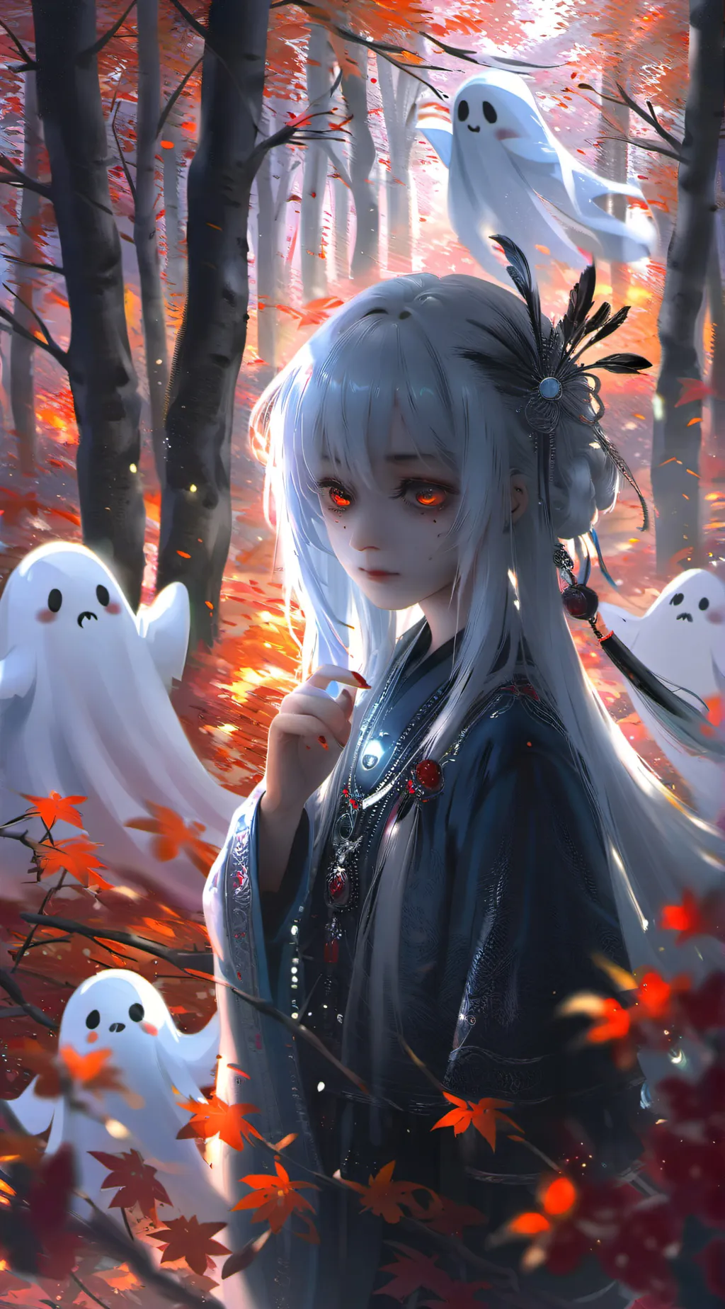 ai character: The Girl.. background