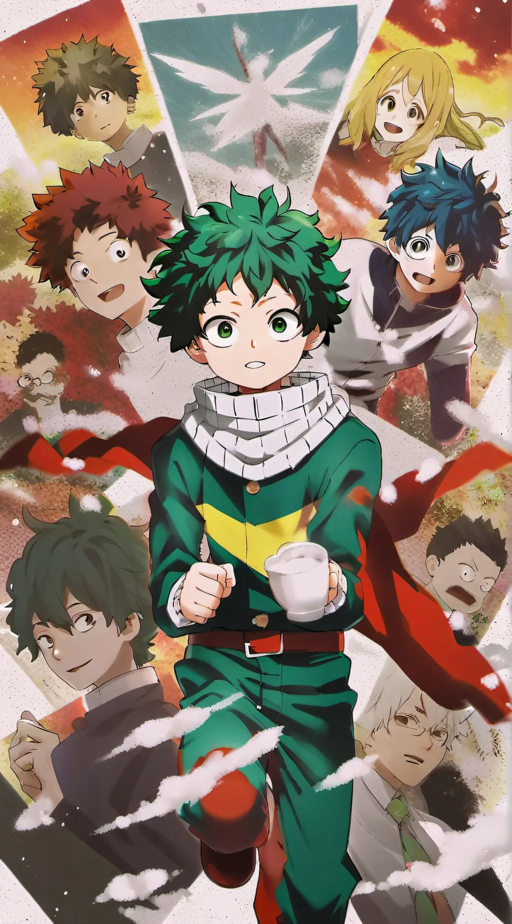 ai character: Mha canon ships background