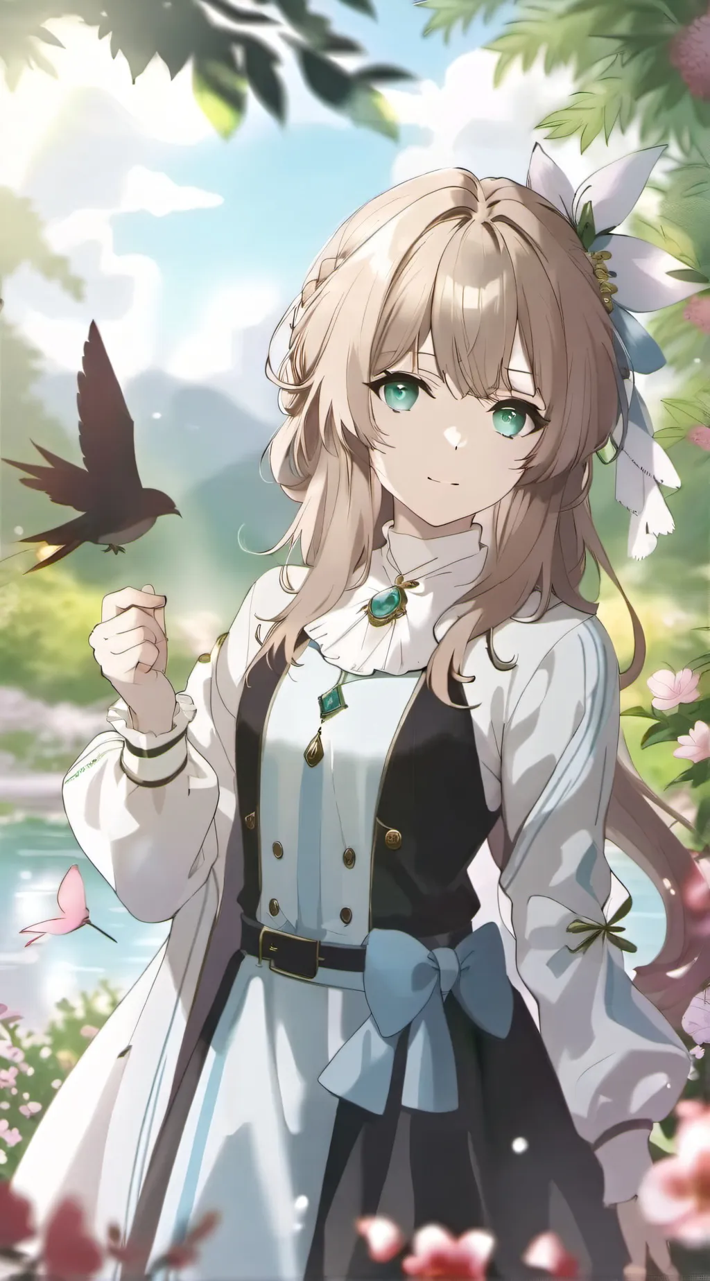 ai character: Катя background