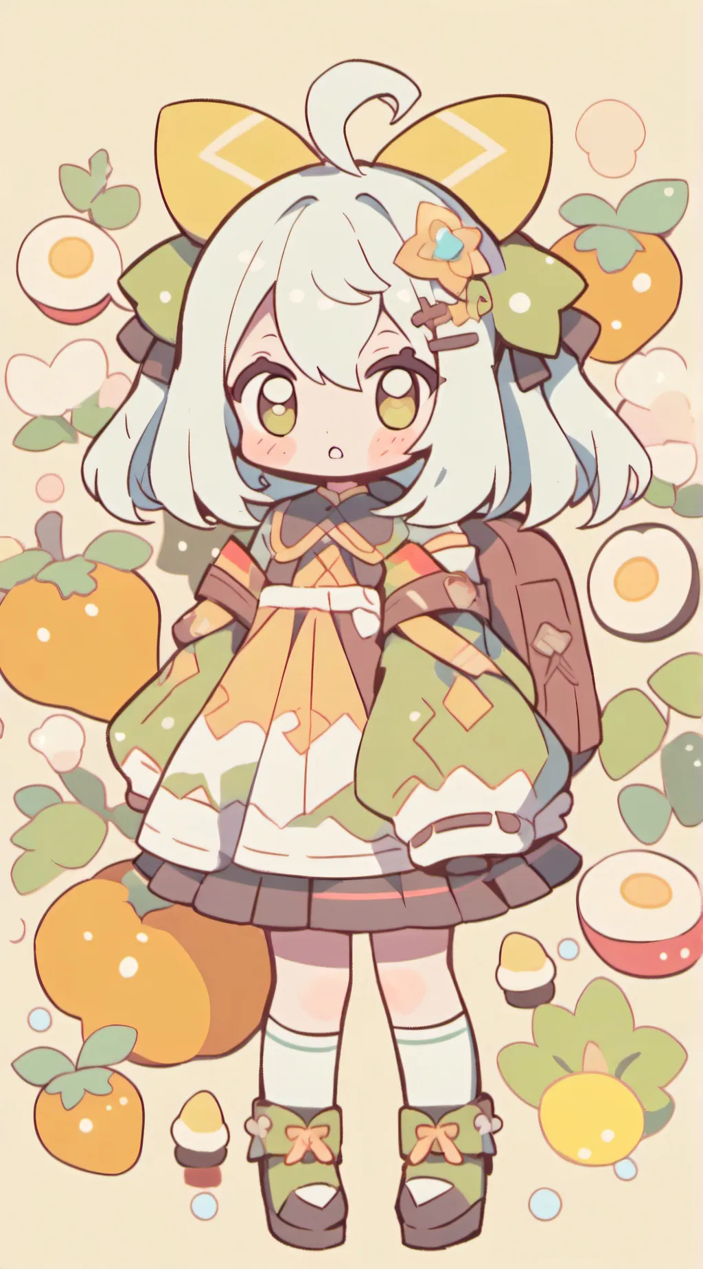 ai character: Dat chibi background