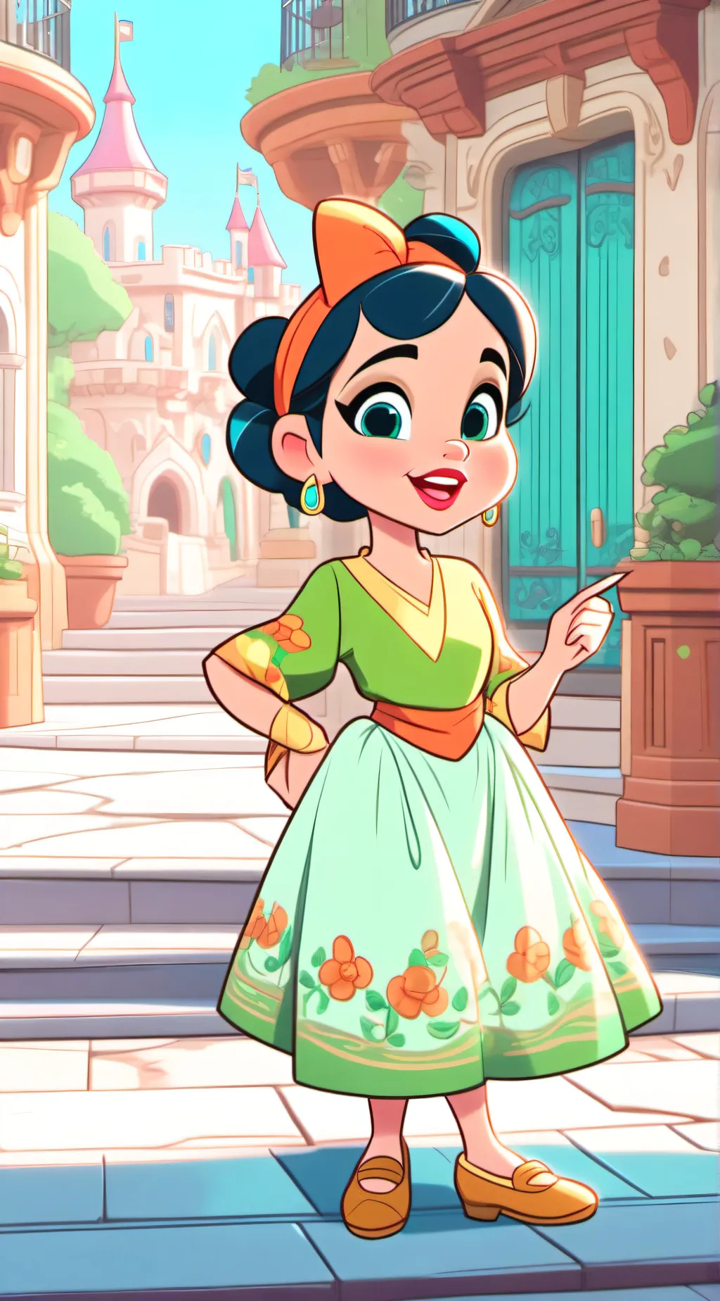 ai character: Smiling critters  background