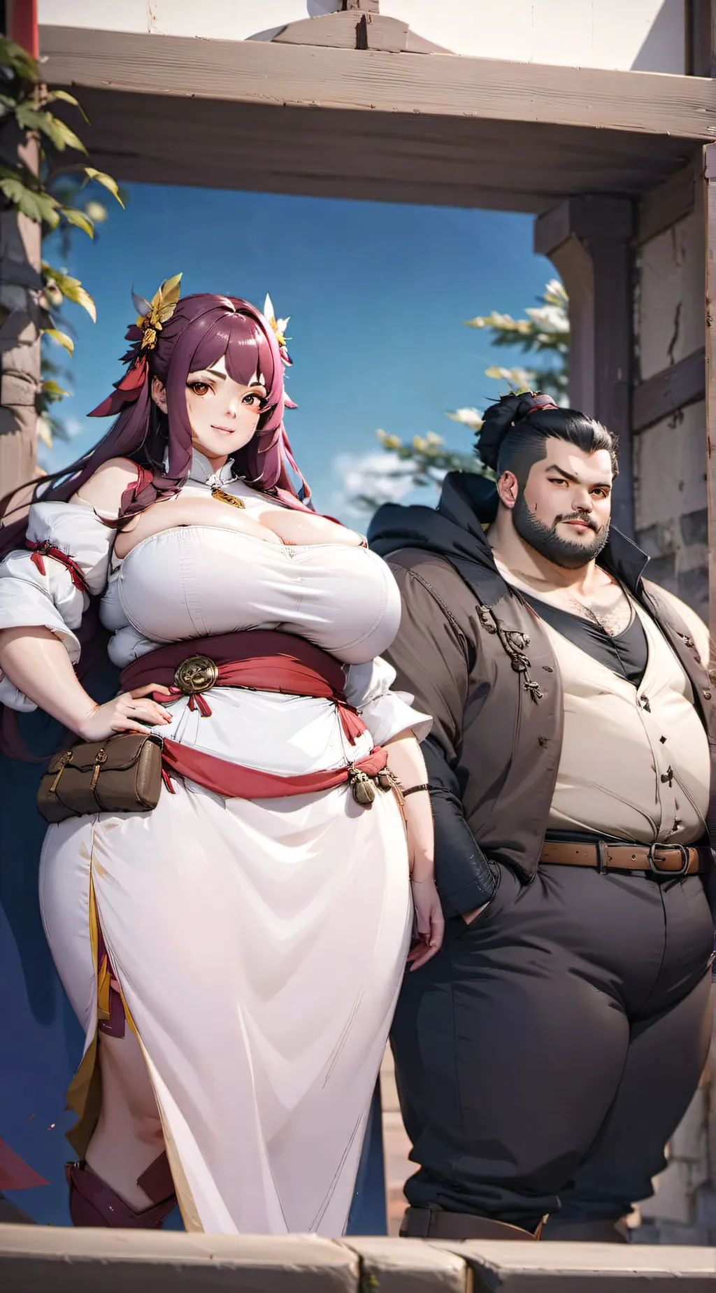 ai character: Clara and Robard background