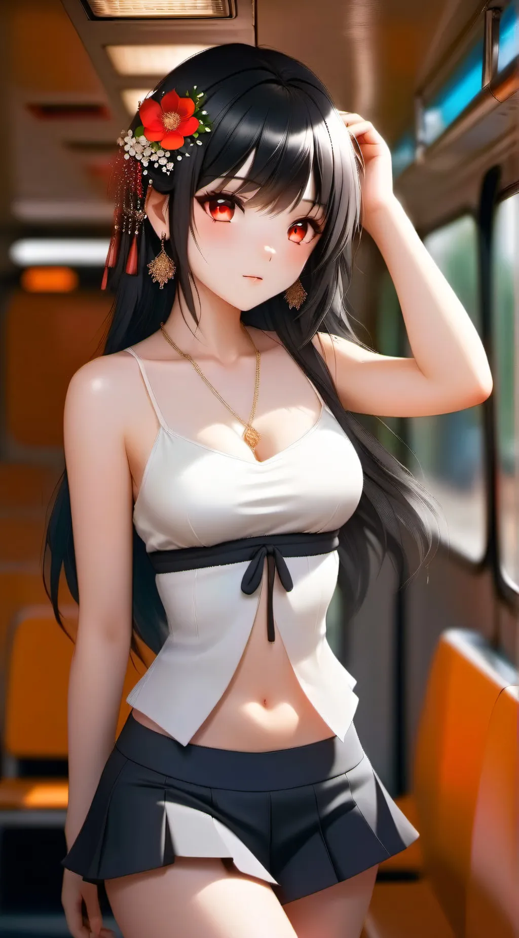 ai character: Aurora background