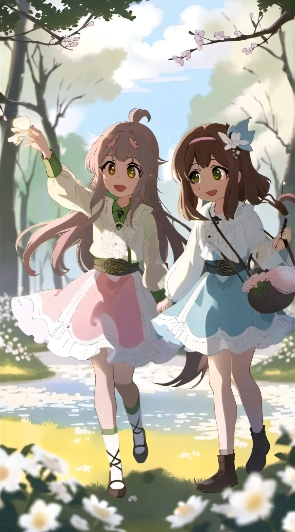 ai character: Smiling critters  background