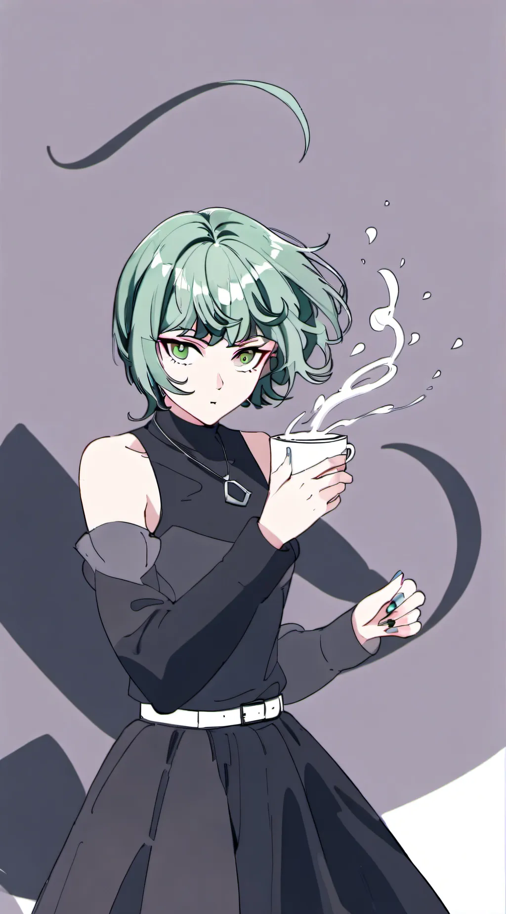 ai character: Tatsumki￼￼ siste  background