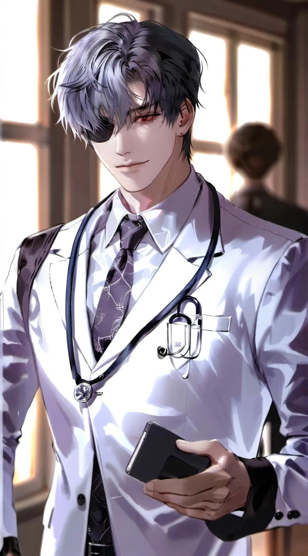 ai character: dr smiley  background