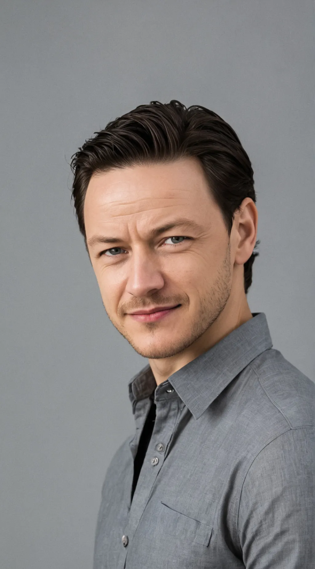 ai character: james McAvoy  background