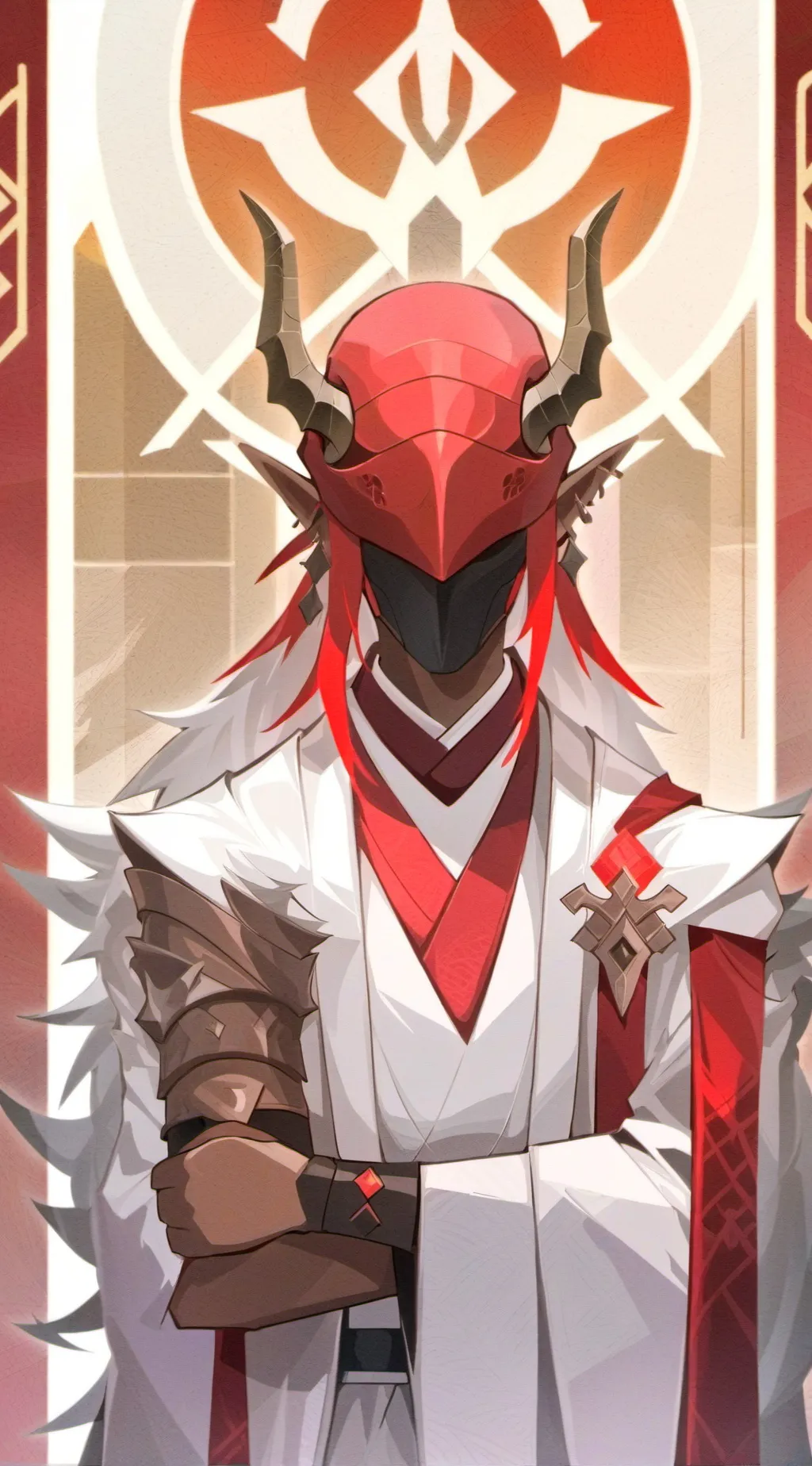 ai character: SPRUNKI HORROR INF background