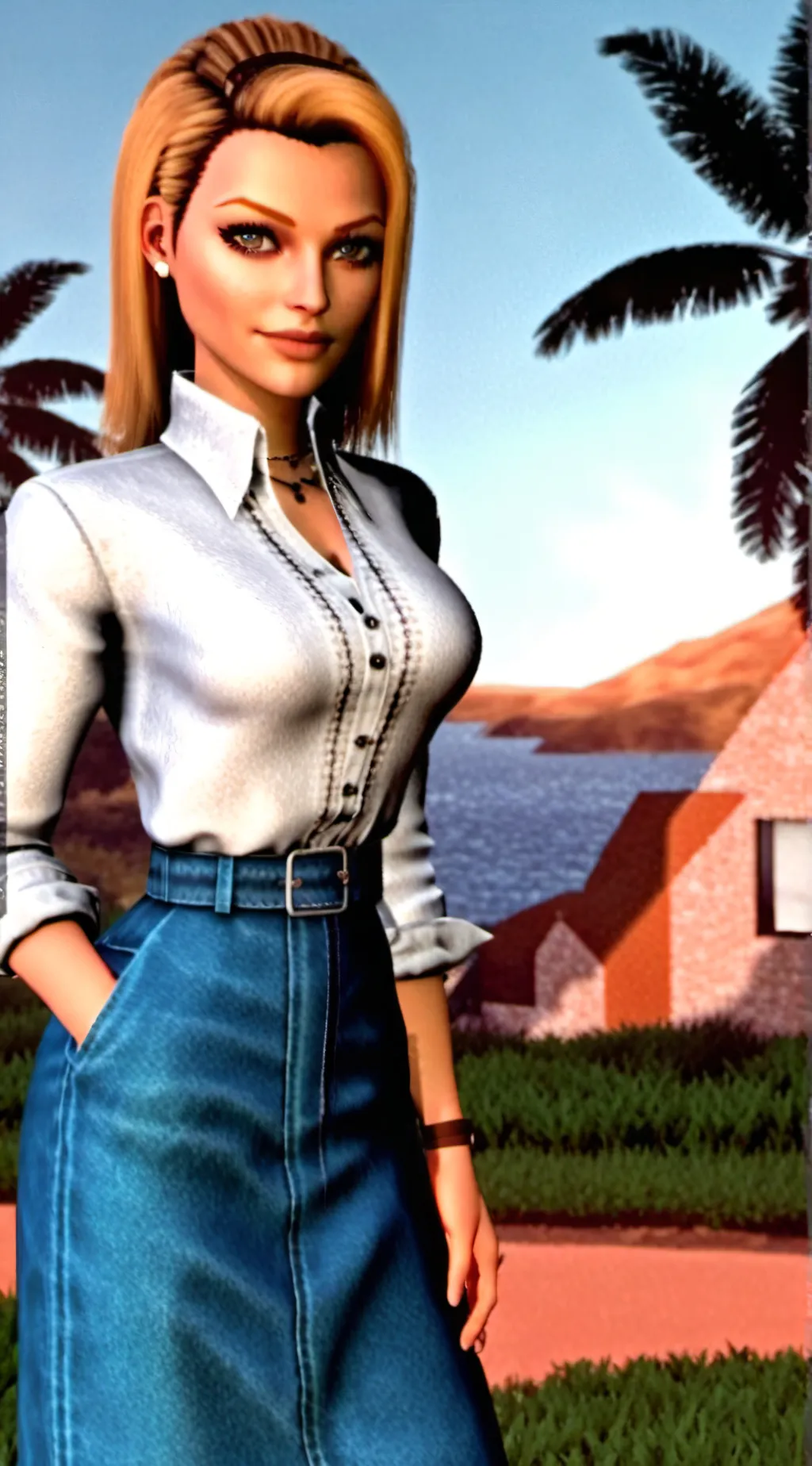 ai character: Karen ￼ background