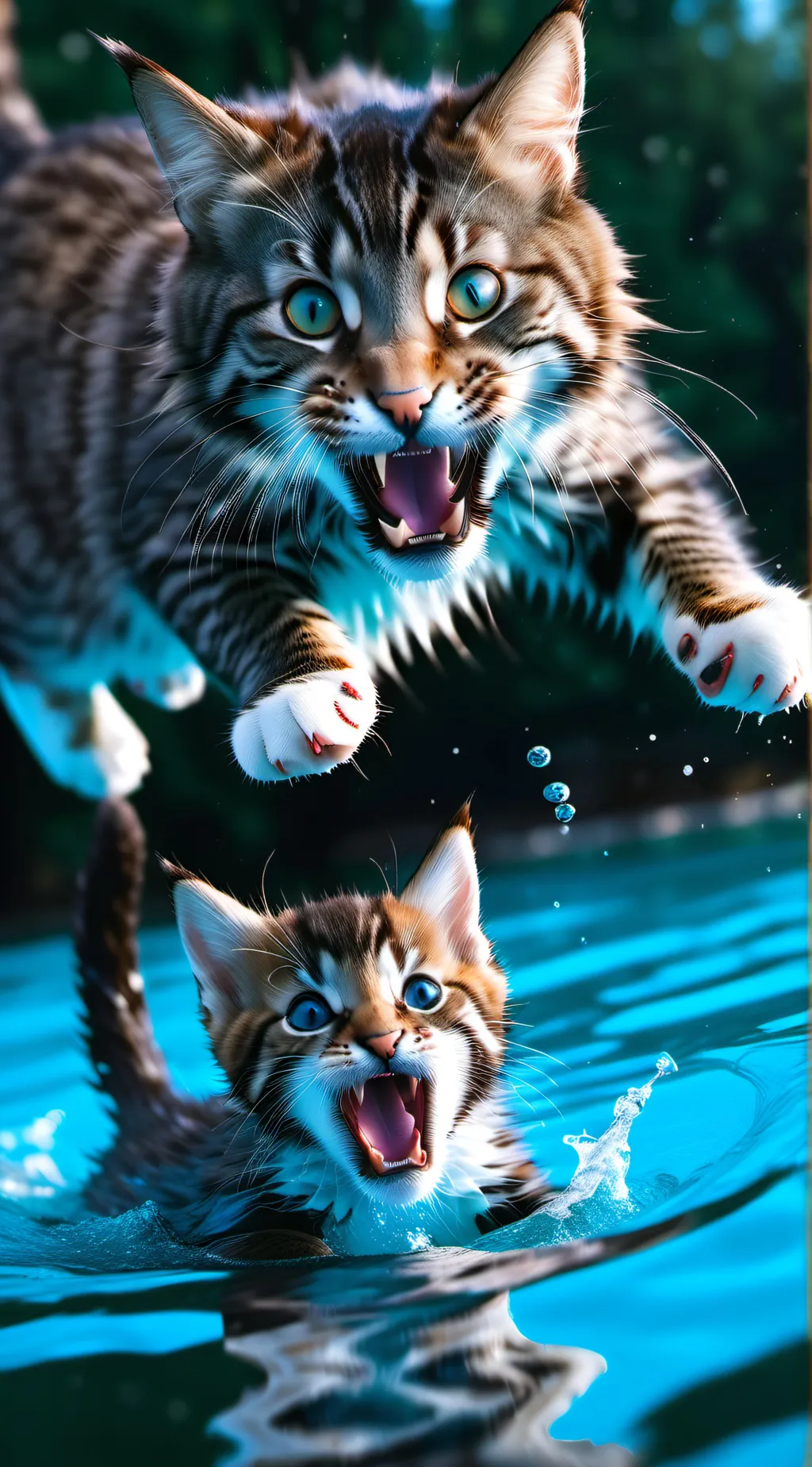 ai character: drowning kit,mom 🐱 background