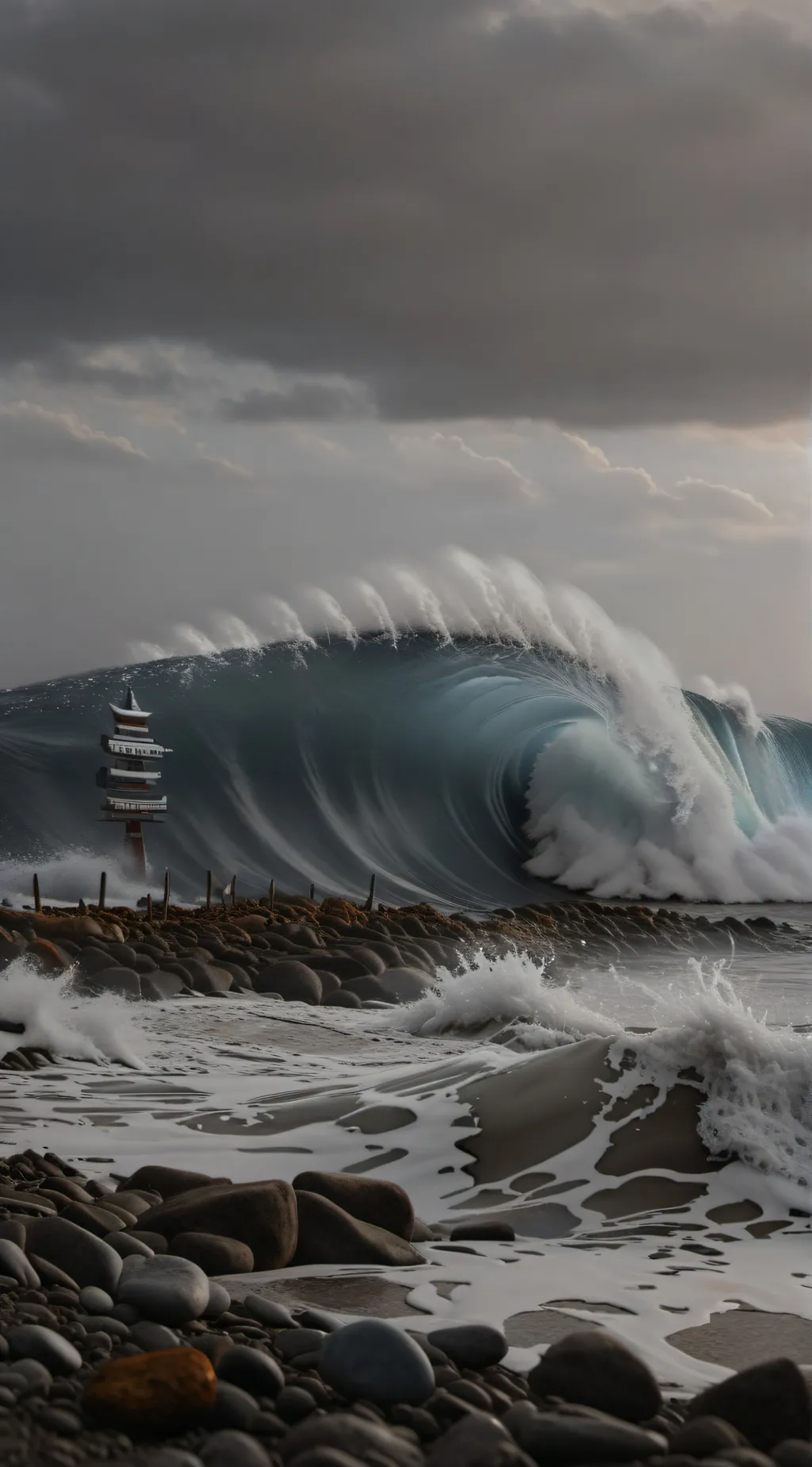 ai character: Tsunami Story background