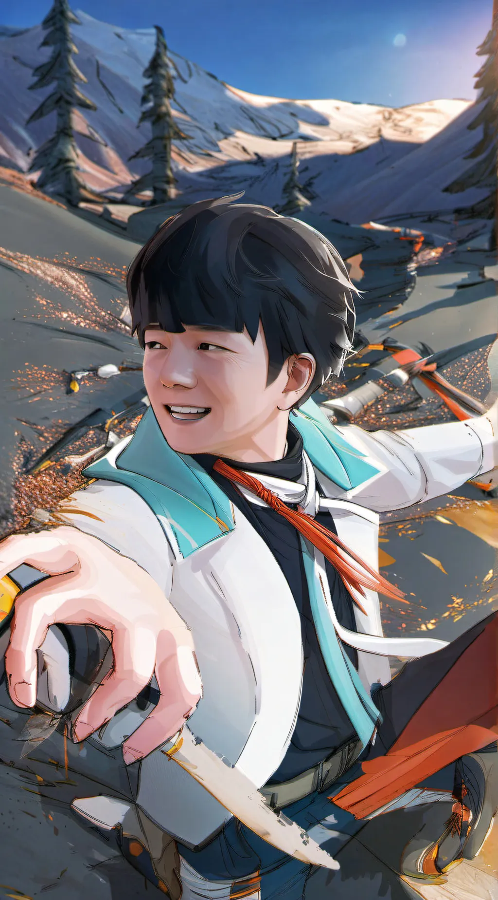 ai character: evan v. background