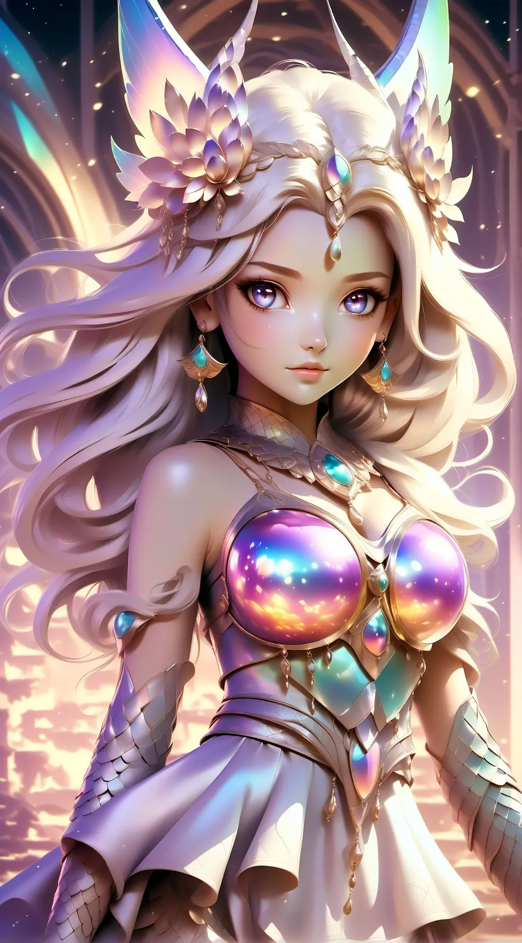 ai character: Lipstick girl Ava background