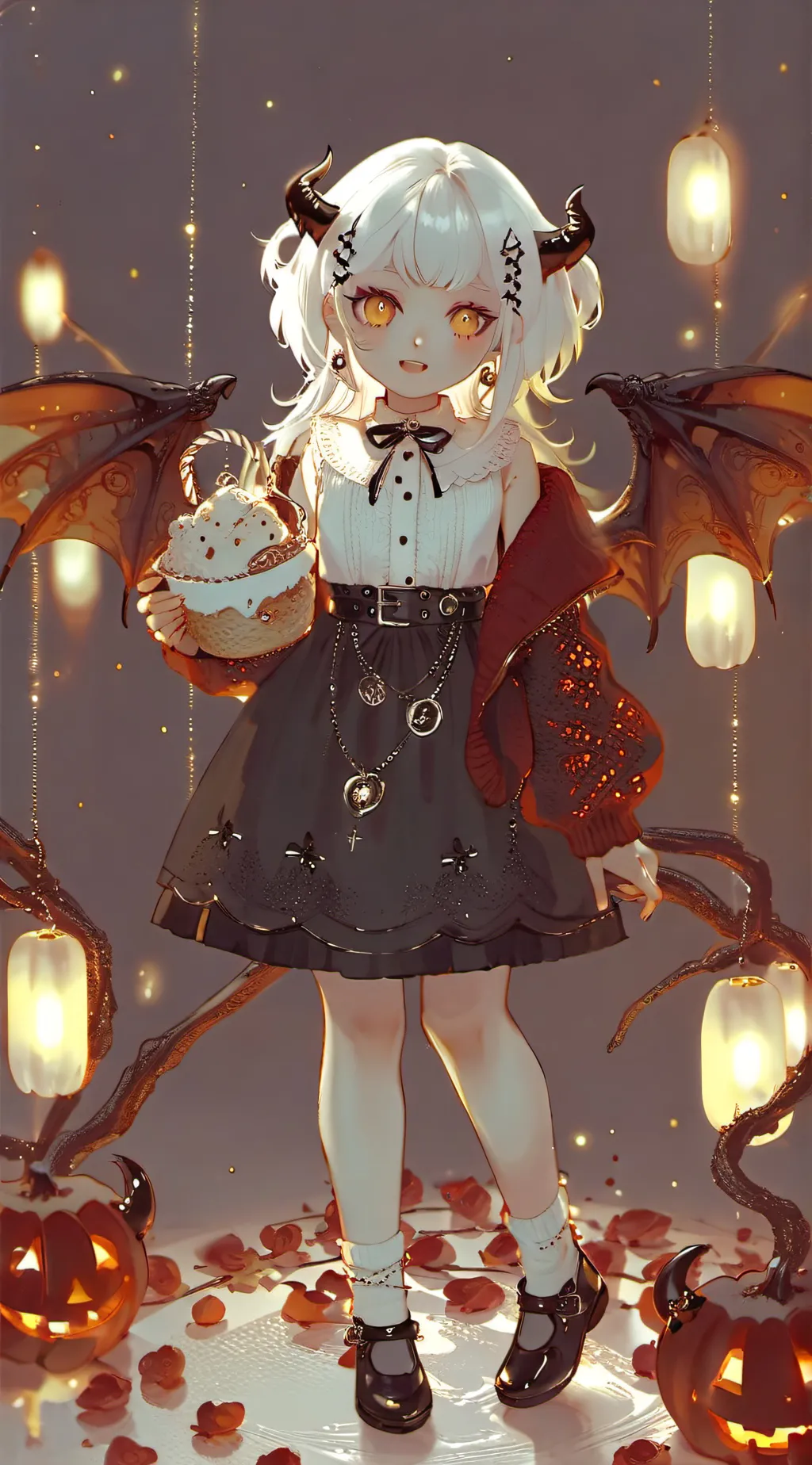 ai character: Pumpkin  background