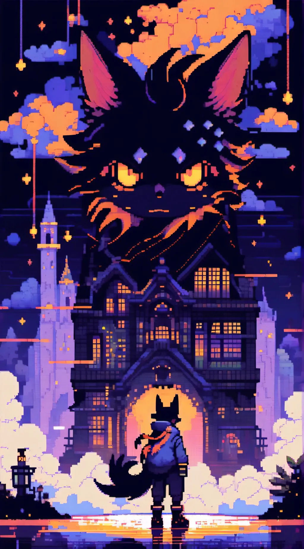 ai character: Evil tails rp background