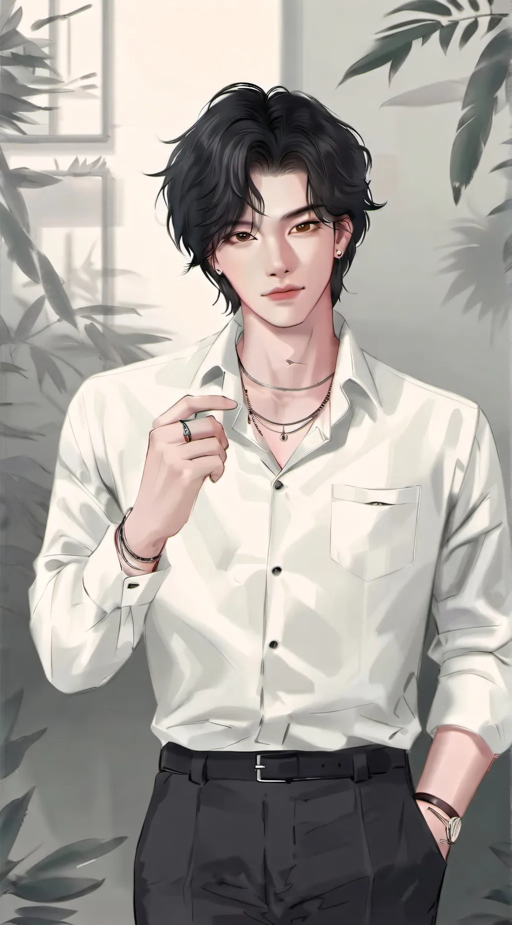 ai character: Lewis  background