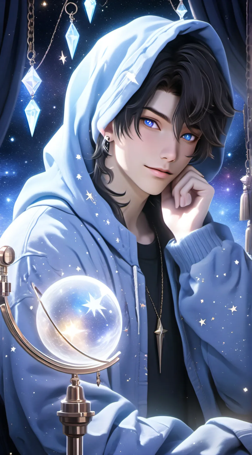 ai character: Nova the Astral Guide background