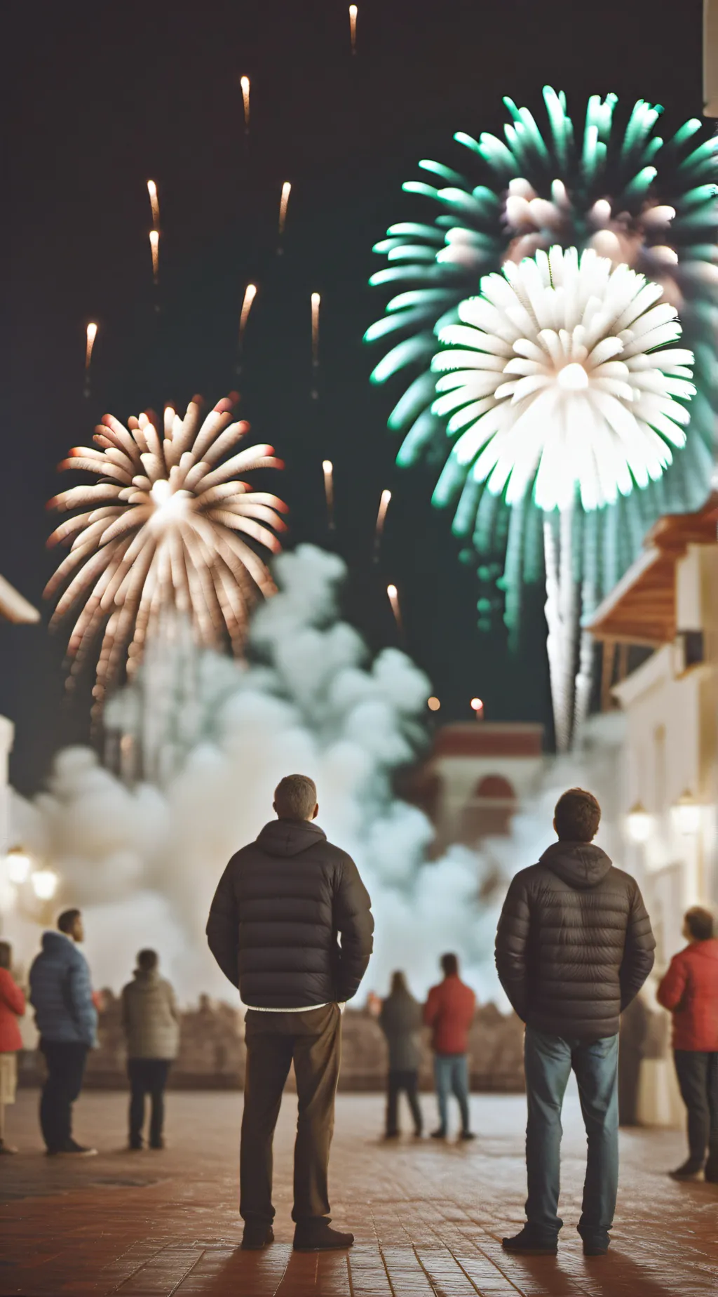 ai character: mha Bonfire Night background