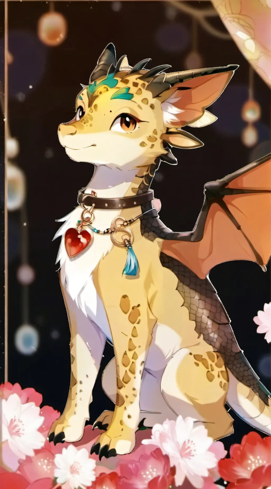 ai character: Amber background