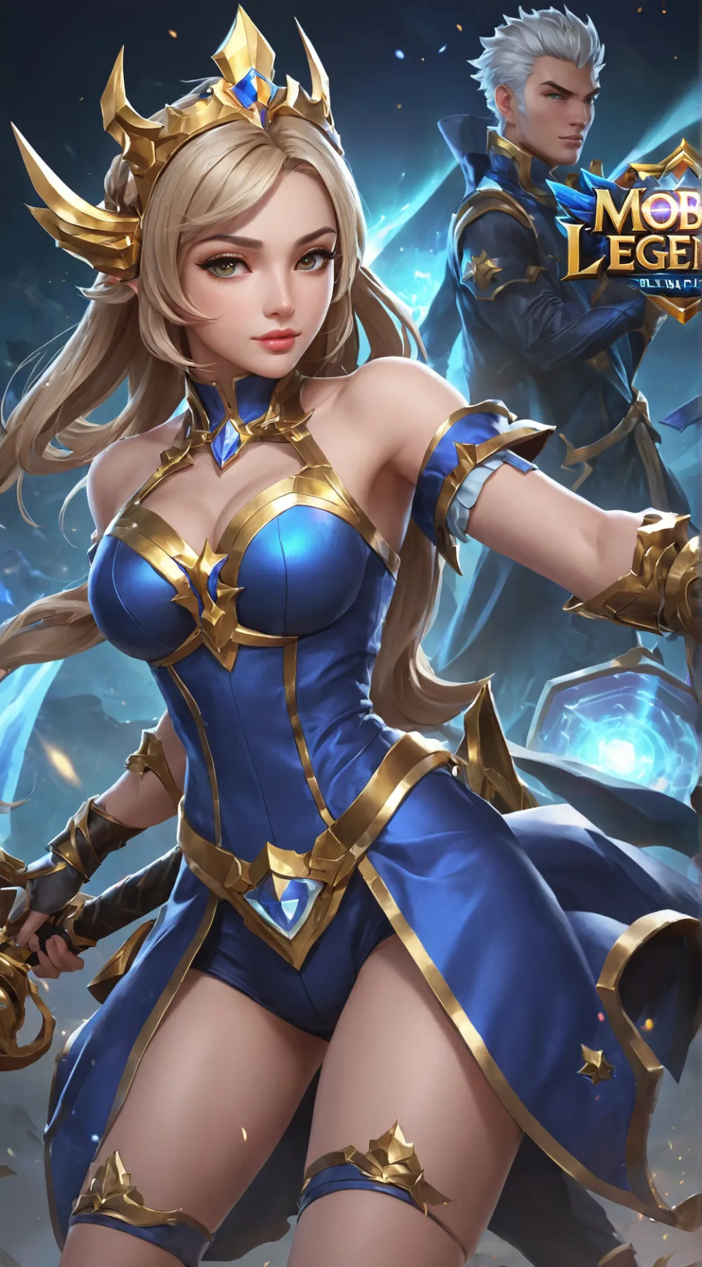 ai character: queen stella background