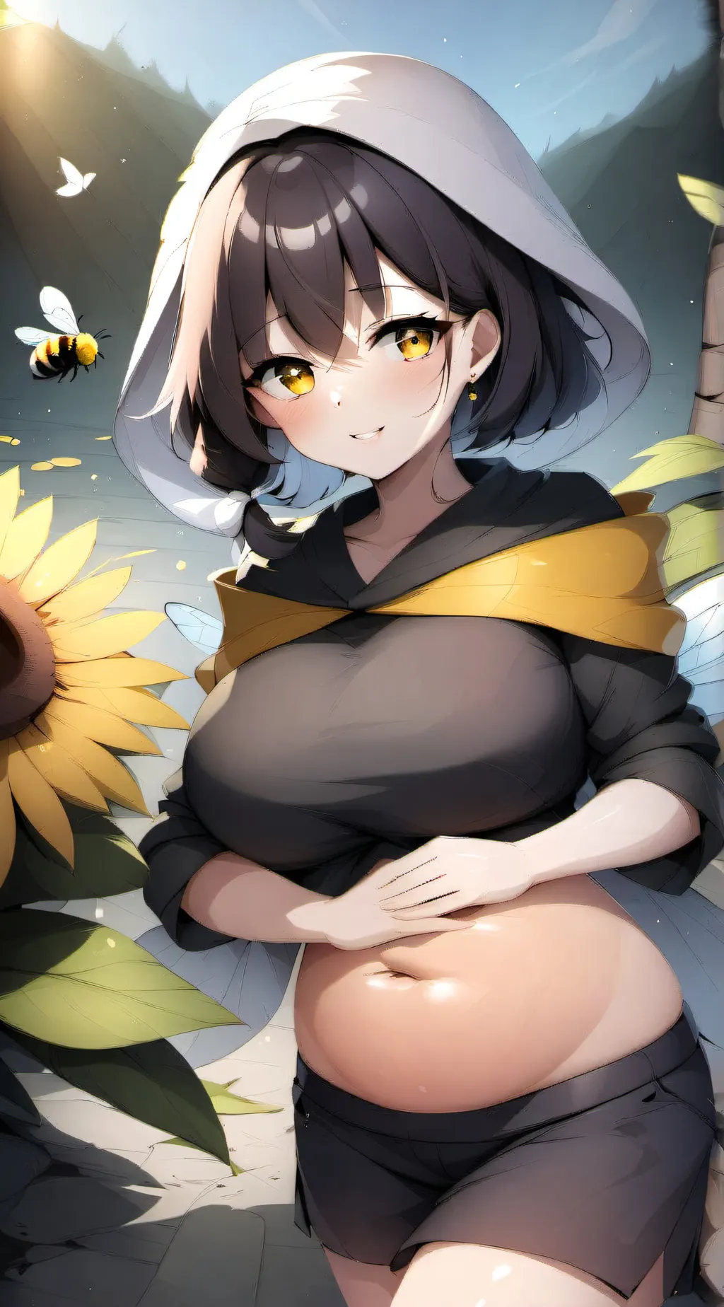 ai character: mama bee background