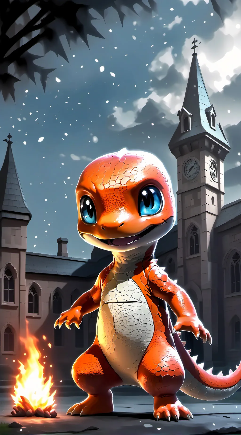 ai character: Charmander background