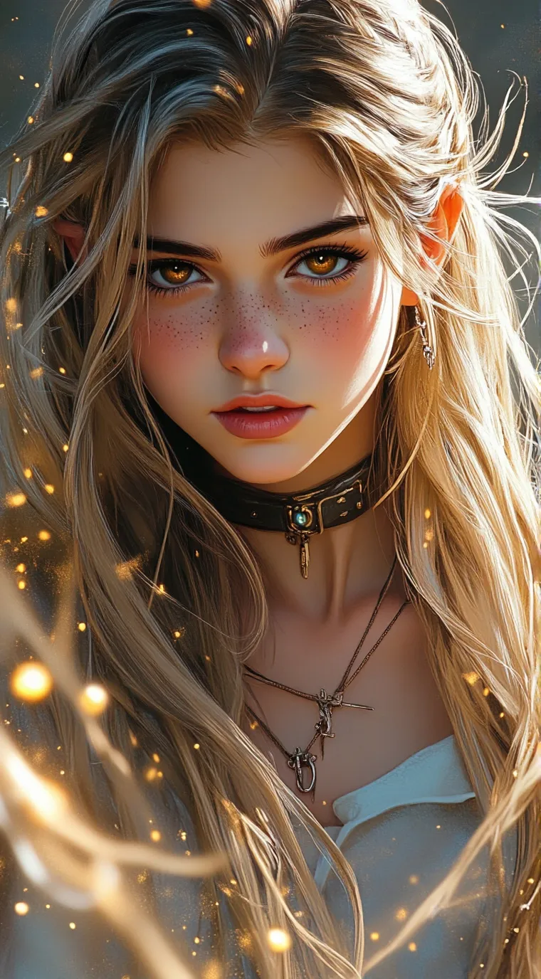 ai character: Καλλιόπη  background