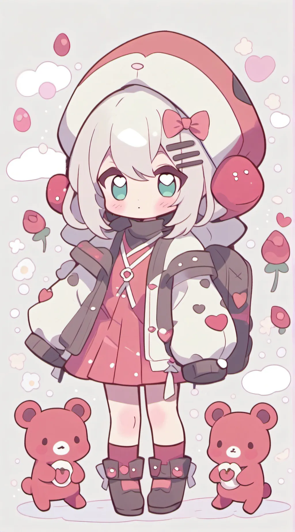 ai character: hot sus girl background