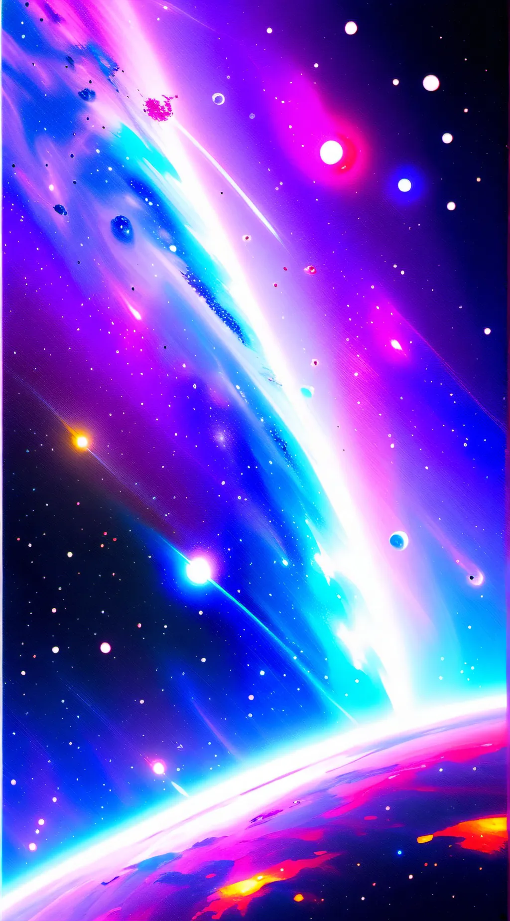 ai character: Galaxia background