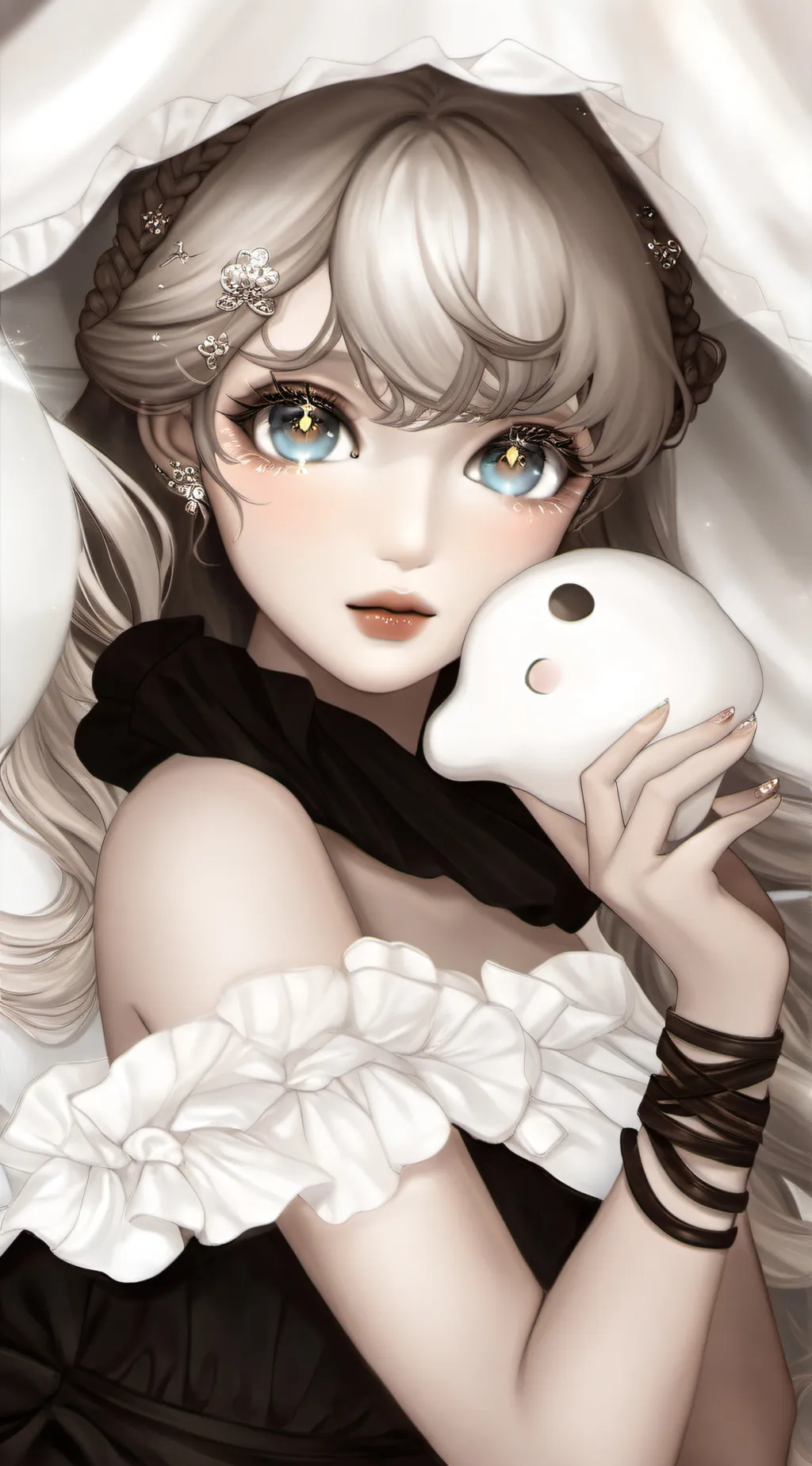 ai character: Ninaᰔᩚ❦(aka u) background