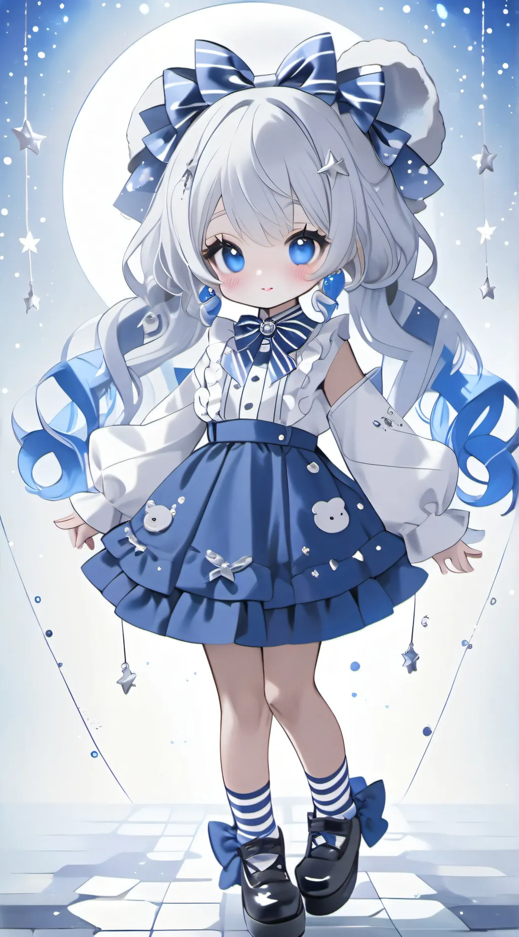 ai character: Moon background