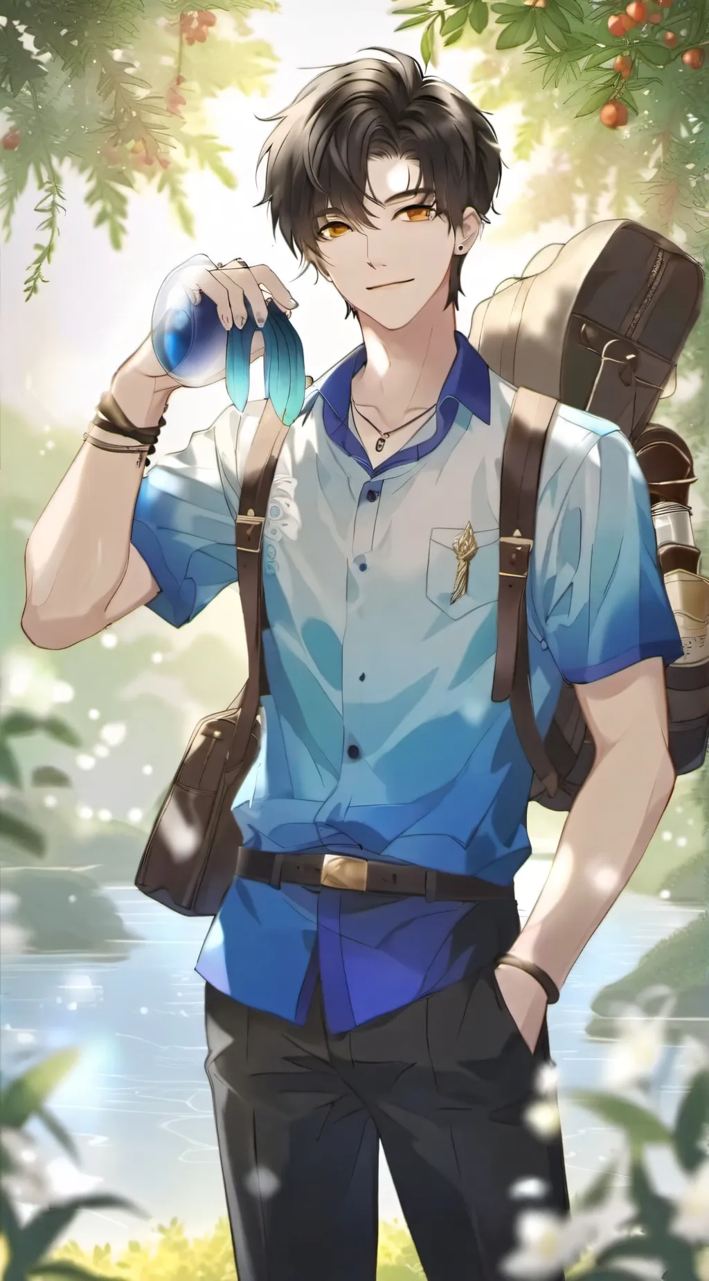 ai character: mark background