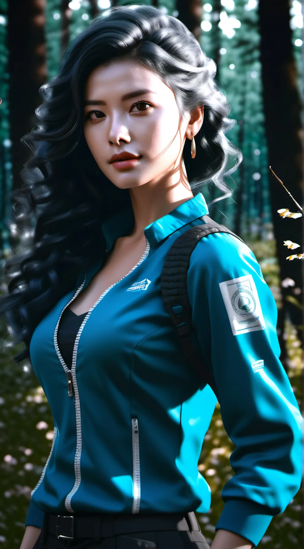 ai character: baby girl background