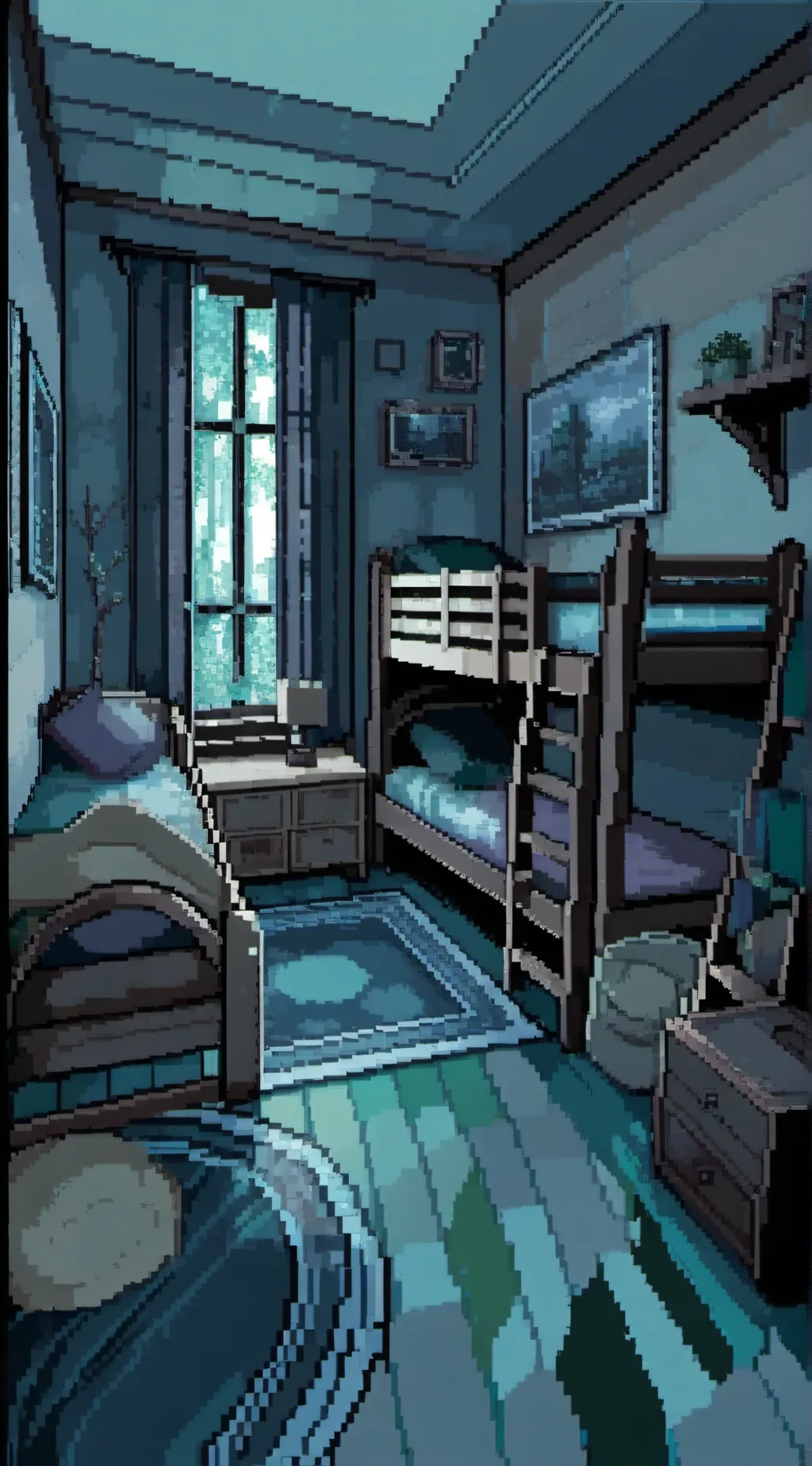 ai character: MHA Sleepover background