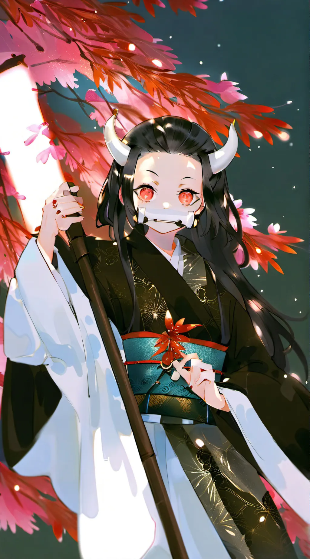 ai character: Nezuko background